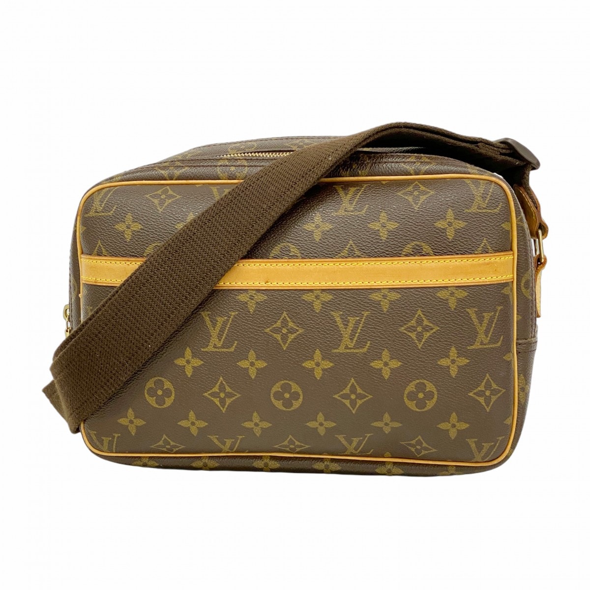 【6dd4479】ルイヴィトン ショルダーバッグ モノグラム リポーターPM M45254 ブラウン【中古】レディース