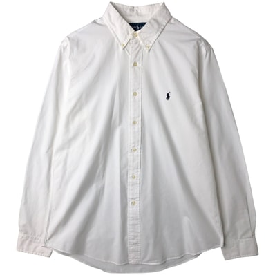 古着 ラルフローレン Ralph Lauren CUSTOM FIT 長袖 ボタンダウンシャツ メンズL相当/eaa609630