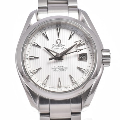 オメガ OMEGA 231.10.30.20.02.001 シーマスター シルバー 自動巻き レディース 美品 保証書付き 腕時計 J#150086