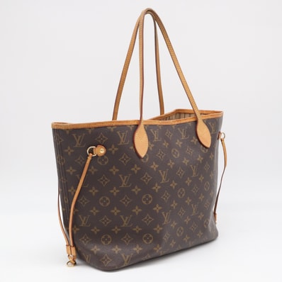 LOUIS VUITTON ルイ・ヴィトン モノグラム ネヴァーフルMM M40995 ハンドバッグ ブラウン ベージュ コーティングキャンバス レザー レディース