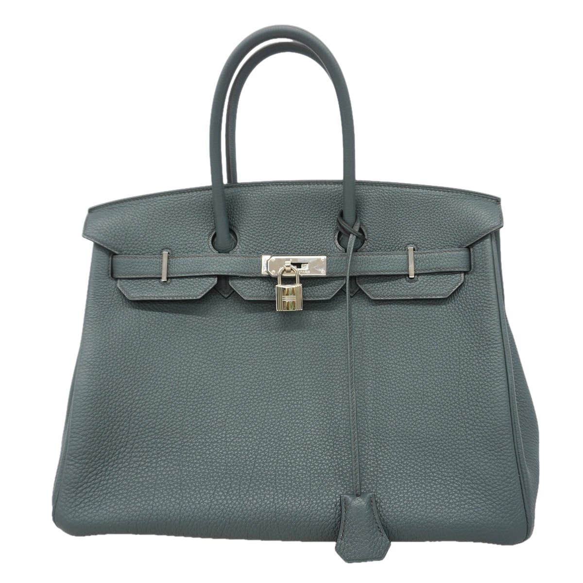 【6ic4241】エルメス ハンドバッグ バーキン35 トゴ ブルーオラージュ シルバー金具 □Q刻印【中古】レディース