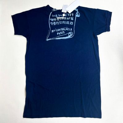 メゾンマルジェラ S50GC0648 半袖 Tシャツ 52 ネイビー