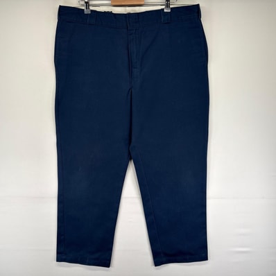 古着 ディッキーズ Dickies パンツ 874 オリジナルフィット ジッパーフライ 大きいサイズ ワーク W42 L30 ネイビー系 メンズ