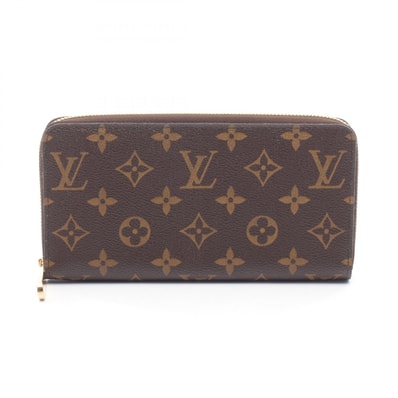 ルイ・ヴィトン LOUIS VUITTON ジッピーウォレット ラウンド長財布 財布 キャンバス PVC モノグラム メンズ レディース ブラウン系 M60017 【中古】