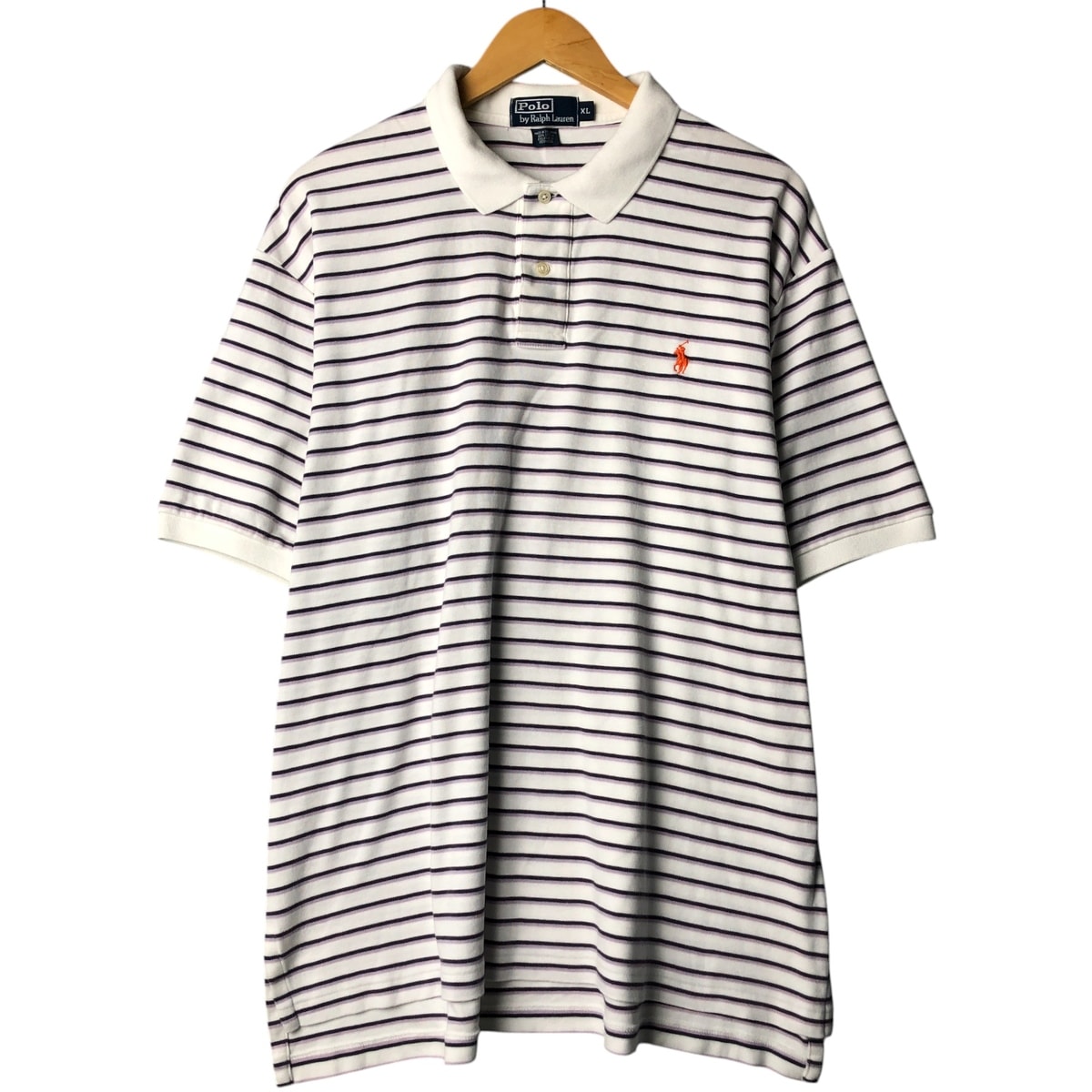 古着 ラルフローレン Ralph Lauren POLO by Ralph Lauren マルチボーダー 半袖 ボーダー ポロシャツ メンズXL相当/eaa566791