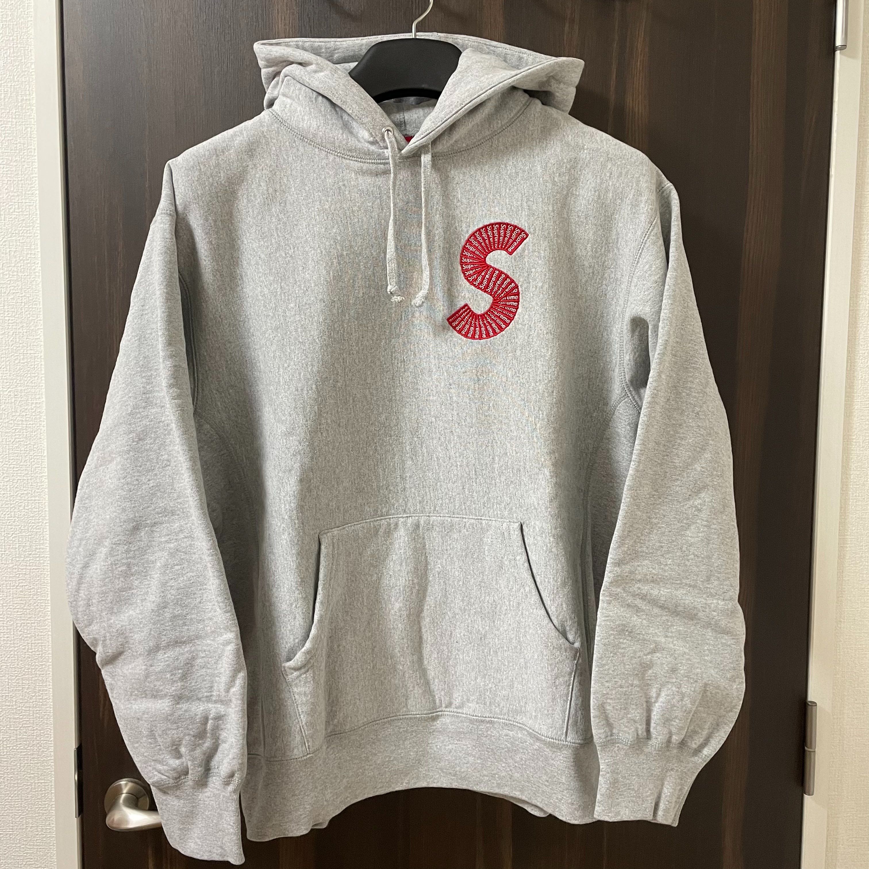 Supreme S Logo Hooded Sweatshirt "Heather Grey" (20FW)