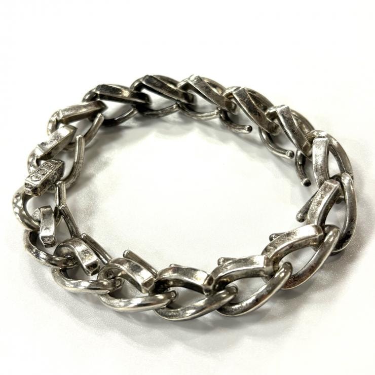 TIFFANY&Co. フォージラージリンク ブレスレット シルバー925 いぶし加工 SV925 FORGE LARGE LINK BRACELET  鑑定済み 正規品 ティファニー