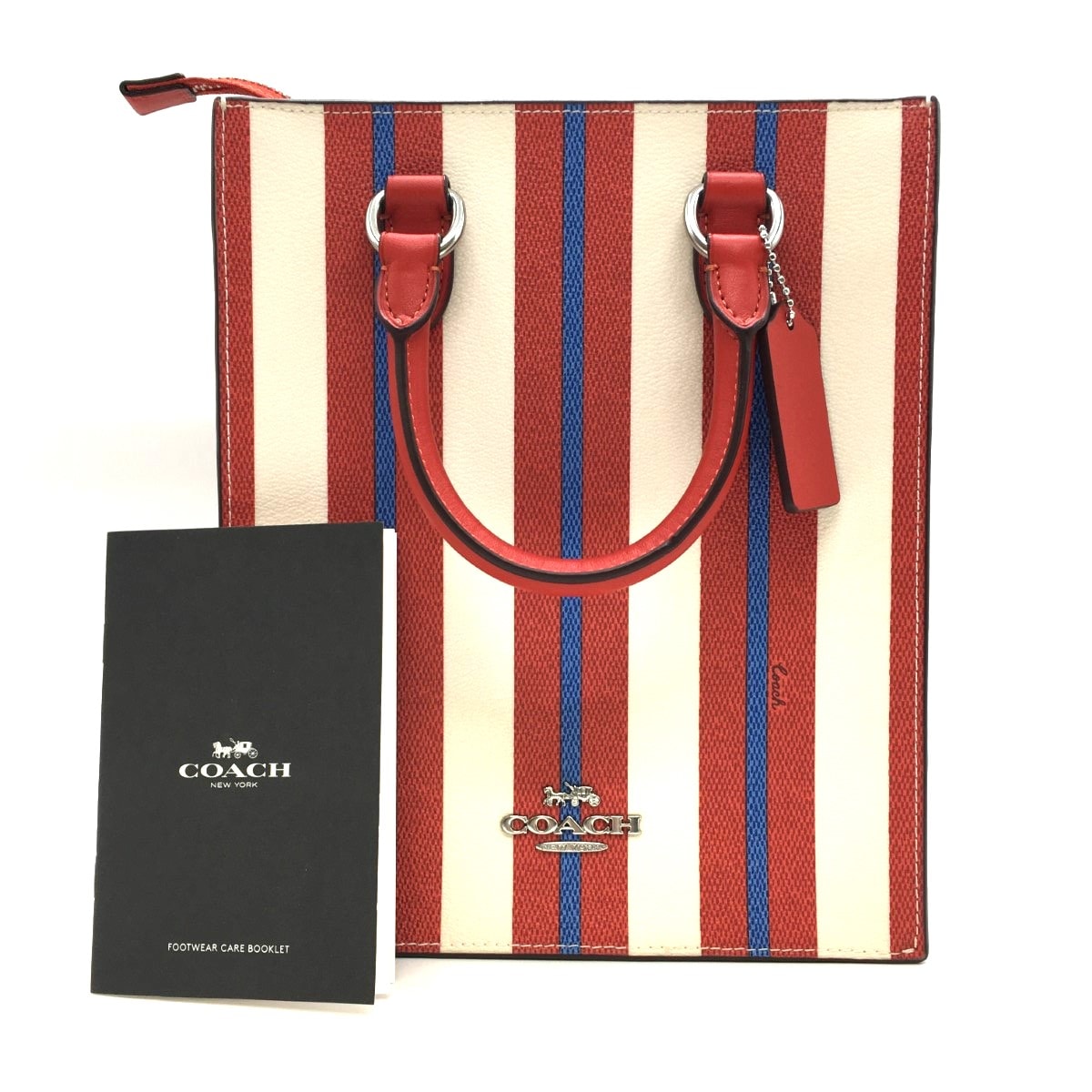 COACH コーチ ストライププリント CT900 マルチカラー