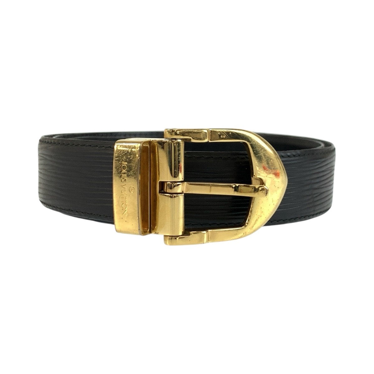 LOUIS VUITTON ルイヴィトン エピ サンチュール サイズ85 ブラック 黒 ノワール ゴールド金具 レザー ベルト 1-0292499 【中古】