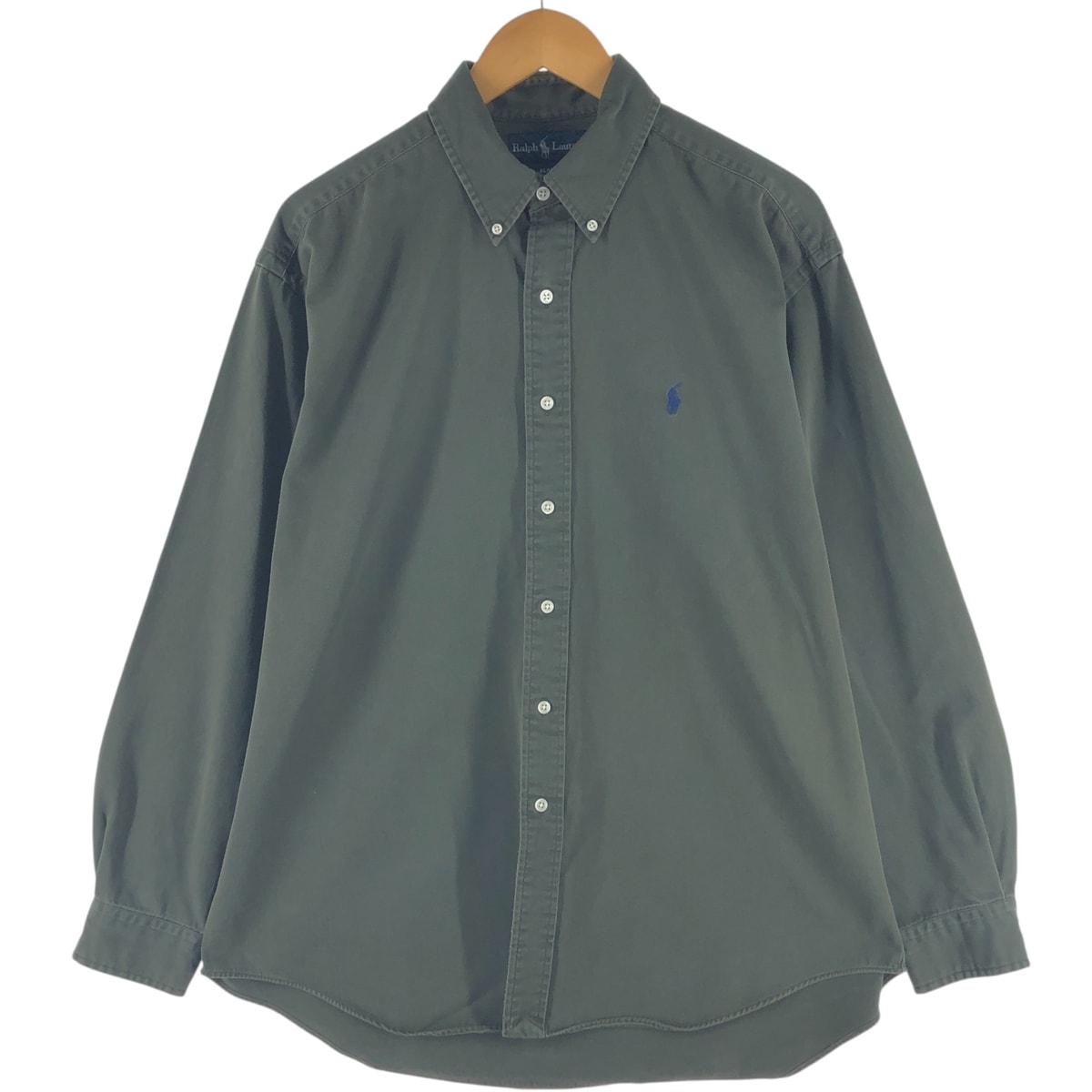 古着 ラルフローレン Ralph Lauren BLAKE 長袖 ボタンダウンシャツ メンズL相当/eaa526254