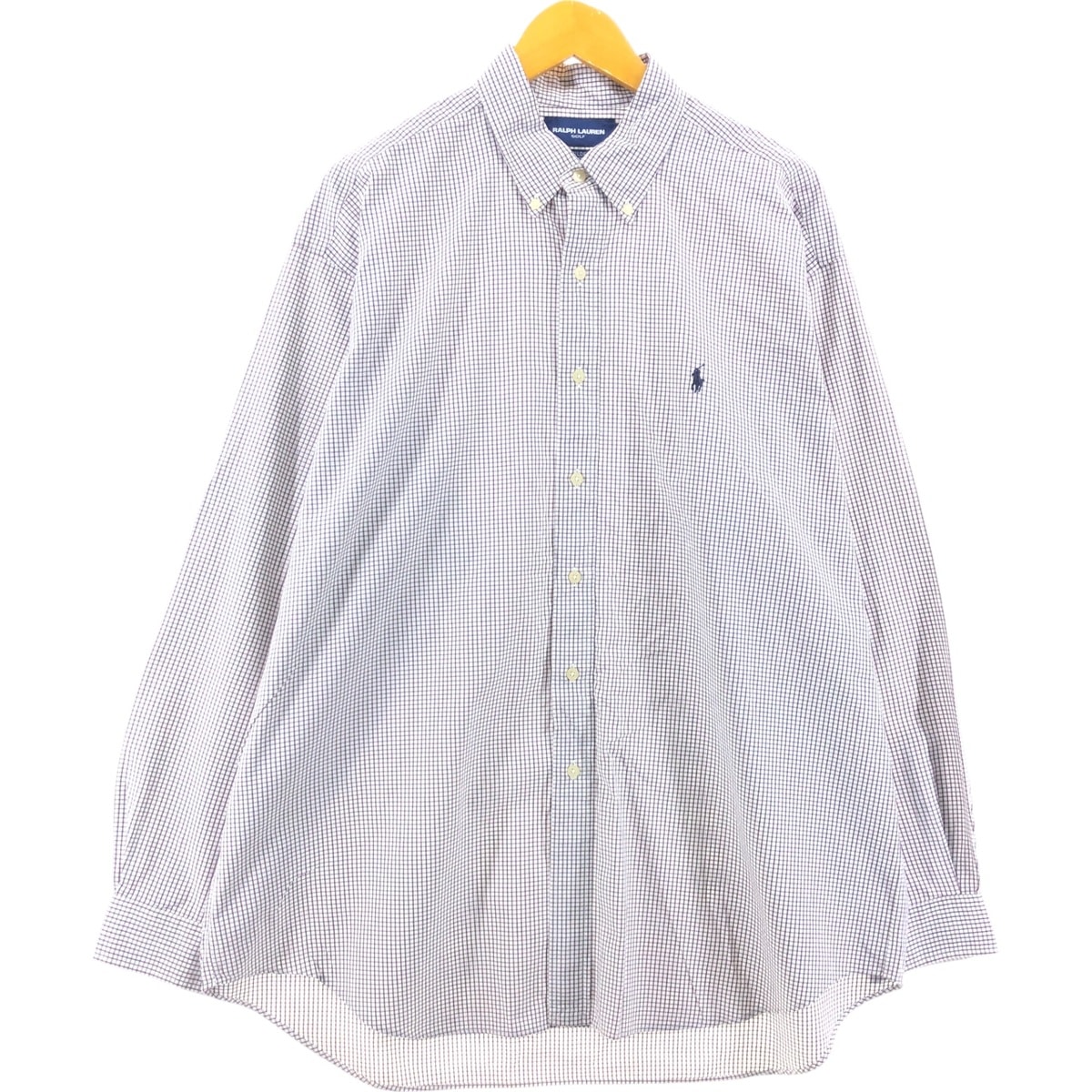 古着 ラルフローレン Ralph Lauren RALPH LAUREN GOLF TILDEN 長袖 ボタンダウンチェックシャツ メンズXL相当/eaa548337
