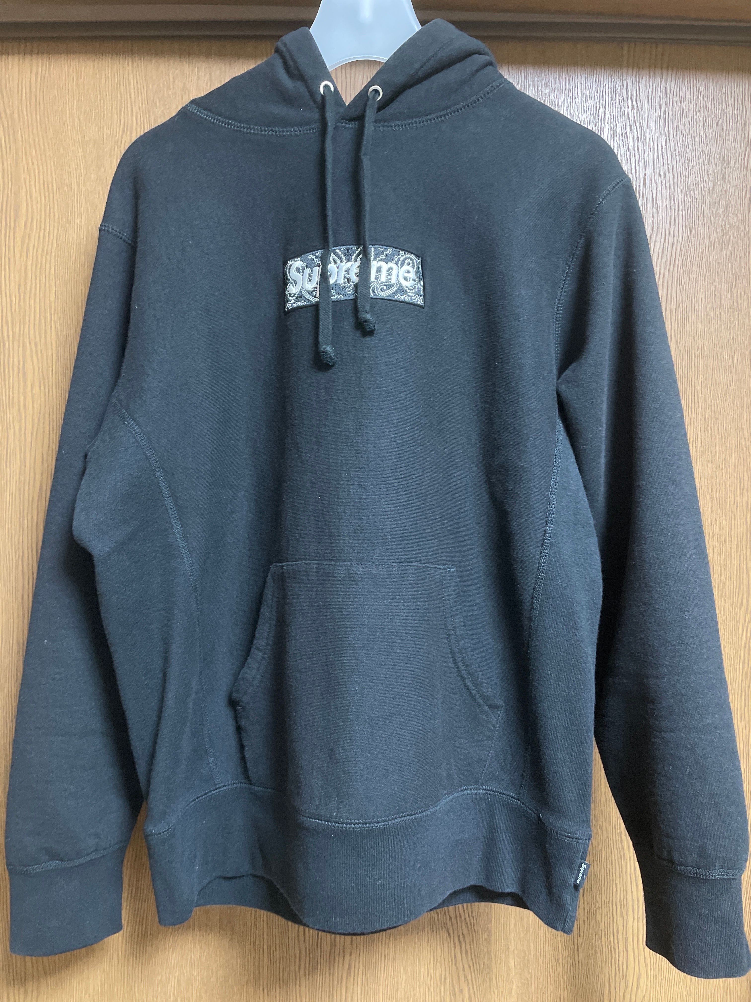 Supreme Bandana Box Logo Hooded Sweatshirt "Black"