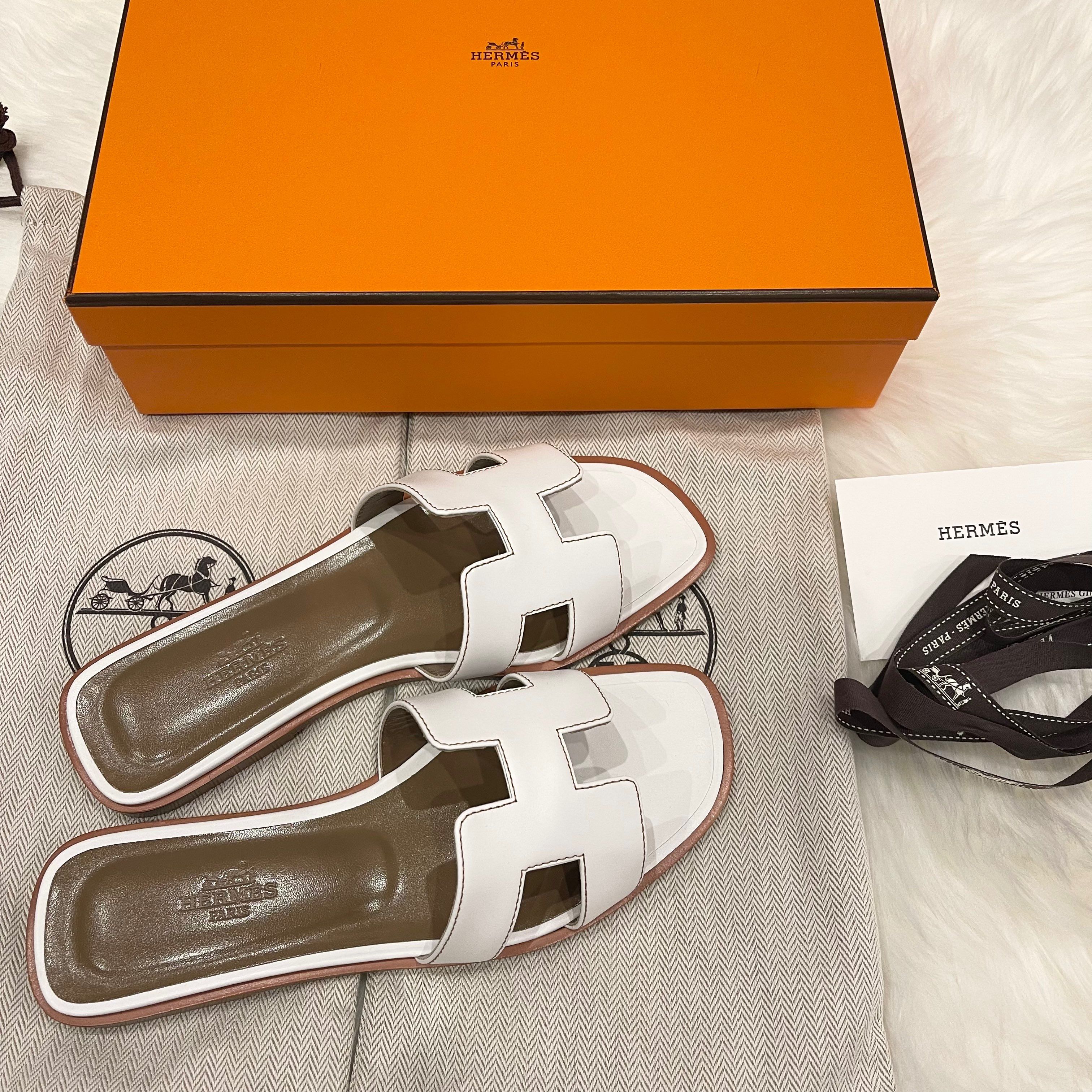 【新品未使用】エルメス サンダル オラン 36 ホワイト