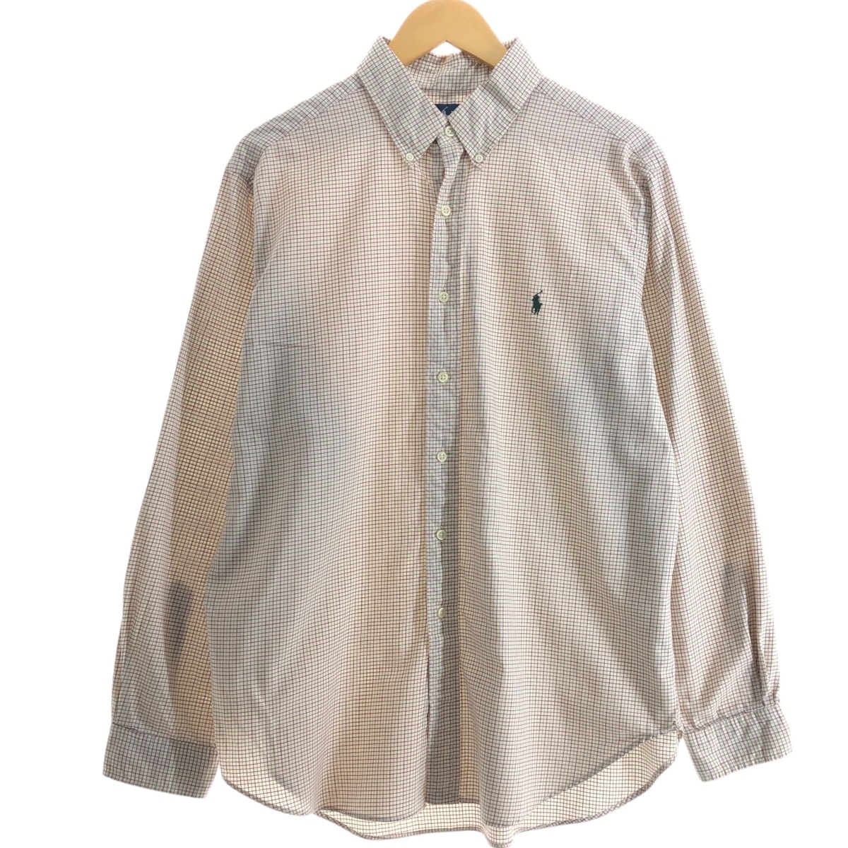 古着 ラルフローレン Ralph Lauren CLASSIC FIT 長袖 ボタンダウンチェックシャツ メンズXL相当/eaa515381