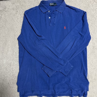 ラルフローレンポロシャツブルー長袖