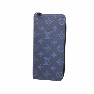 Louis Vuitton Zippy Wallet Vertical Monogram Shadow "Navy Blue"