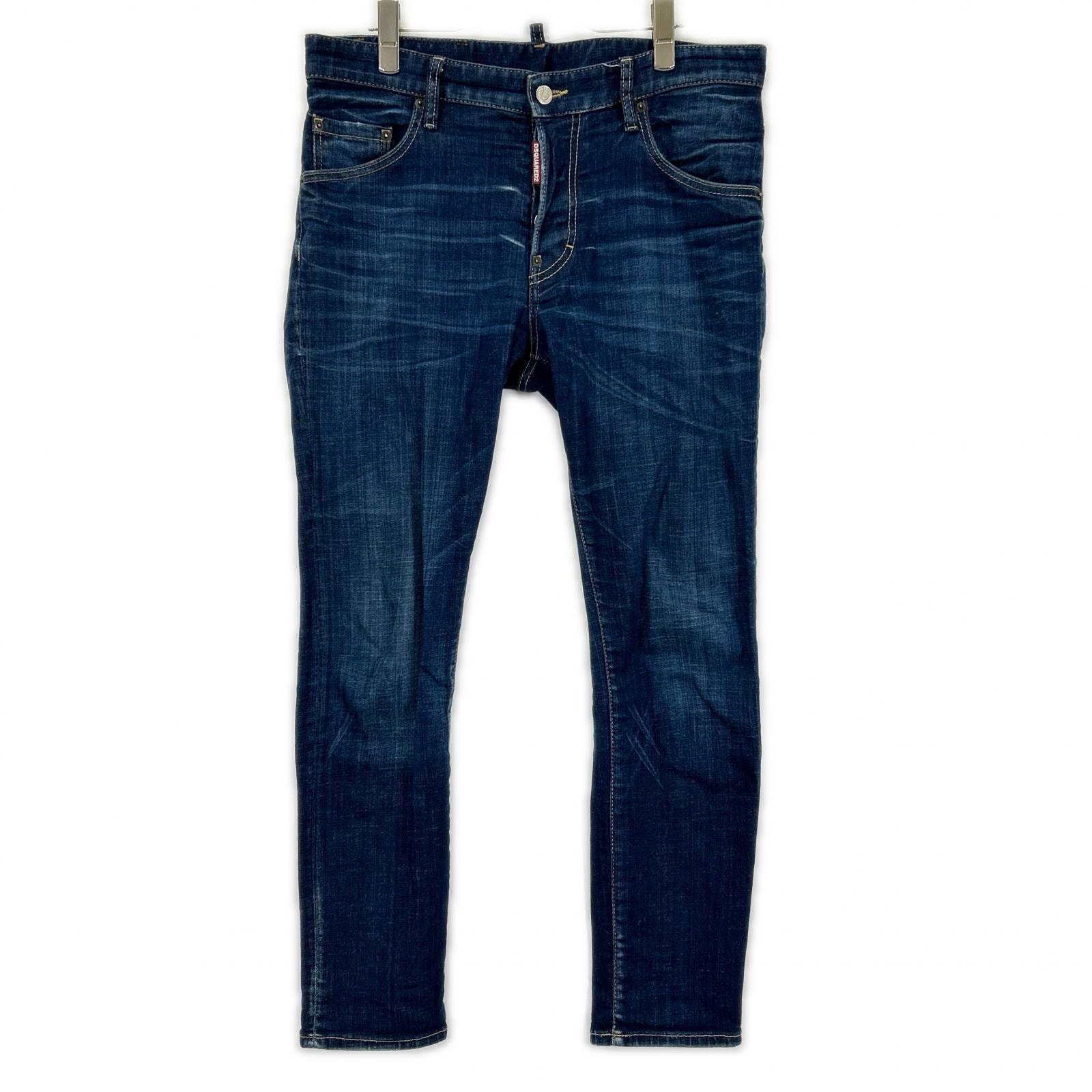 ディースクエアード S74LB1316 インディゴ コットン SKATER JEAN/スケータージーン デニムパンツ 48