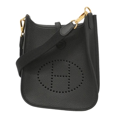 ★SALE【6ie6808】エルメス ショルダーバッグ エヴリンTPM トリヨンクレマンス ブラック ゴールド金具 K刻印【中古】レディース