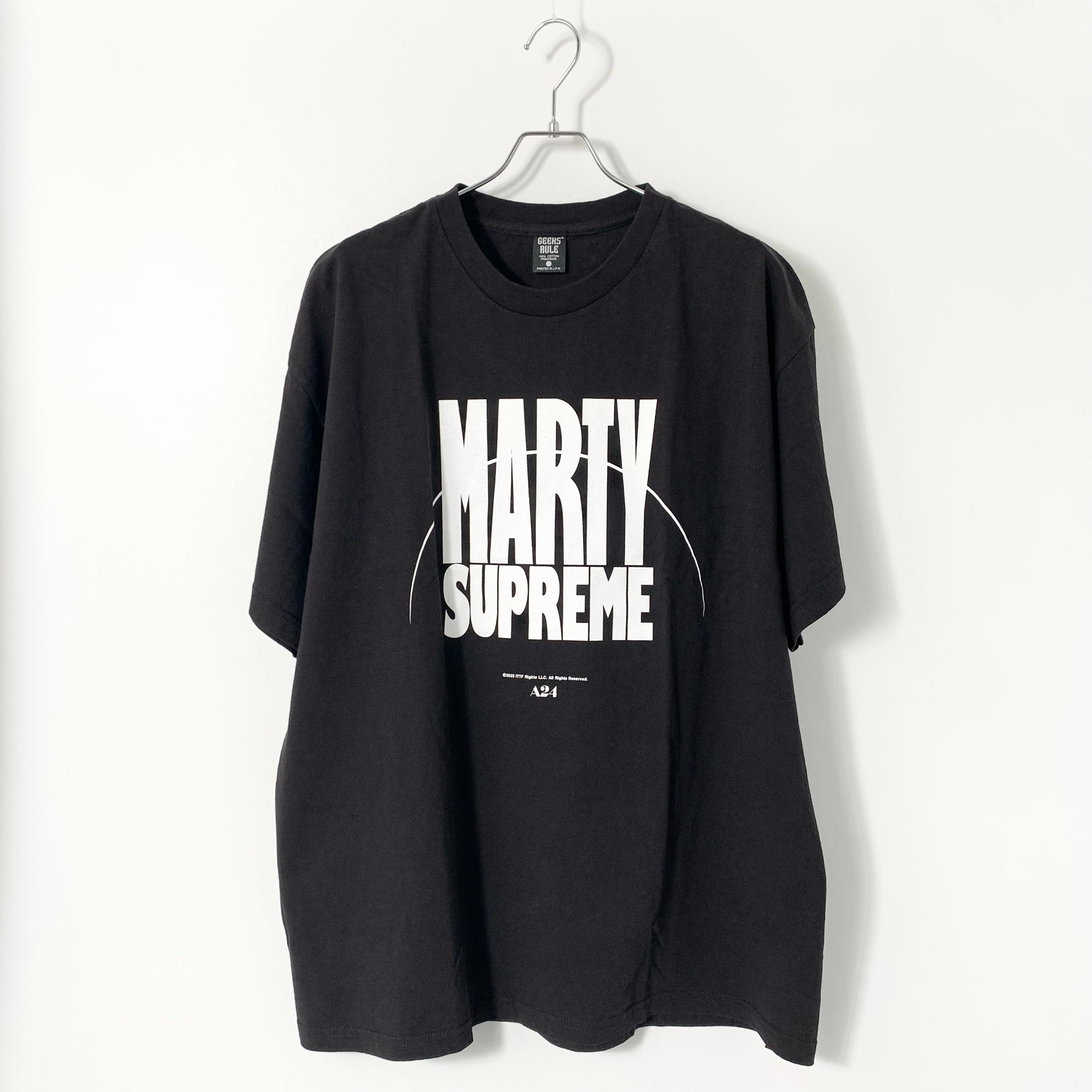 GEEKS RULE x MARTY SUPREME Silkscreen Printing T Shirt vol.01 "Black"