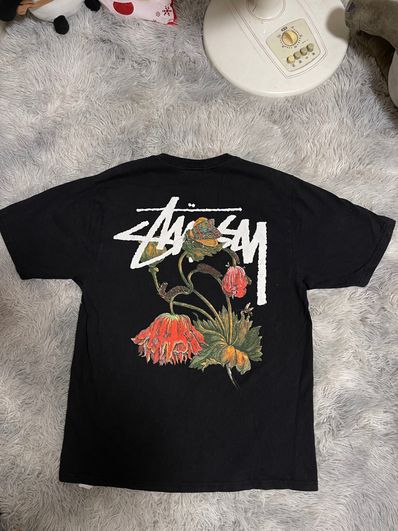 Stussy WITHERED FLOWER TEE "Black"