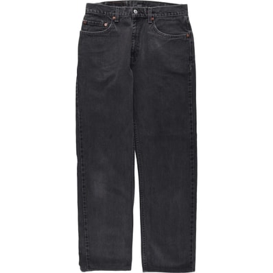 古着 00年代 リーバイス Levi's 505 REGULAR FIT STRAIGHT LEG ブラックデニム テーパードデニムパンツ メンズw32相当/eaa663677