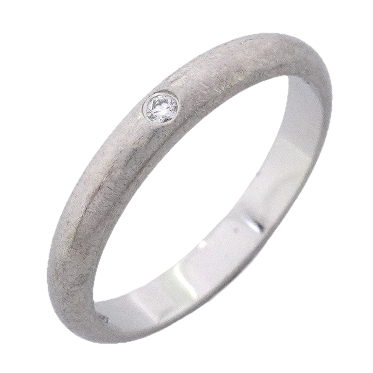 ★最終価格★SALE【6jhb0613】カルティエ リング クラシック 1PD Pt950 プラチナ ダイヤモンド #47【中古】レディース