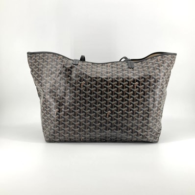 GOYARD(ゴヤール) サンルイ GM リバーシブル シュヴロッシュカーフスキン / ゴヤールディンキャンバス トートバッグ ブラック×ブラウン