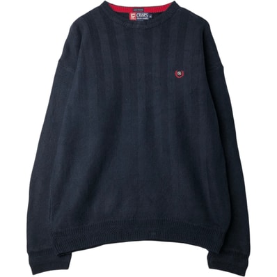古着 90年代 ラルフローレン Ralph Lauren CHAPS チャップス ヘリンボーン コットンニットセーター メンズM相当 ヴィンテージ/eaa627495