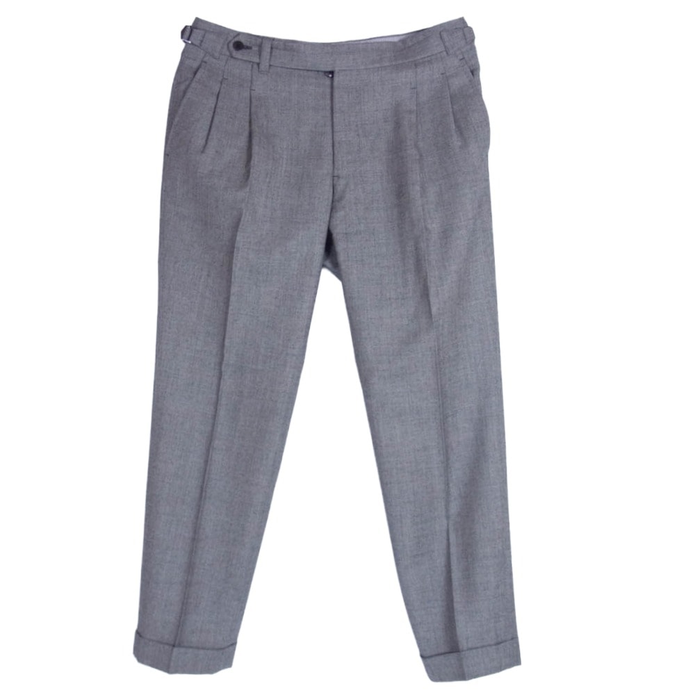 BEAMS ビームス パンツ ビームスF IGARASHI TROUSERS イガラシトラウザーズ サイドシンチ アジャスター スラックス パンツ グレー系 サイズ50 グレー系 50【美品】【中古】