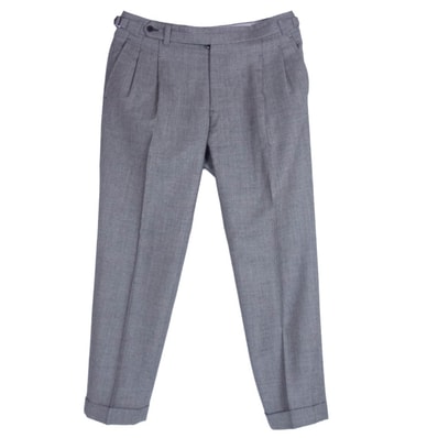 BEAMS ビームス パンツ ビームスF IGARASHI TROUSERS イガラシトラウザーズ サイドシンチ アジャスター スラックス パンツ グレー系 サイズ50 グレー系 50【美品】【中古】