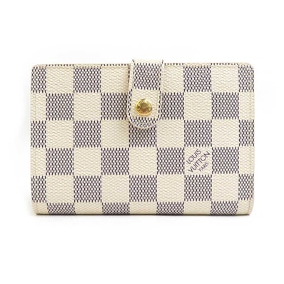 ルイ ヴィトン LOUIS VUITTON 二つ折り財布 ダミエ アズール ポルトフォイユ ヴィエノワ ダミエアズールキャンバス アイボリー ユニセックス N61676【中古】 h30801a