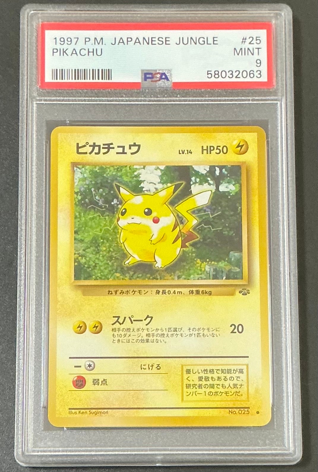 ピカチュウ ● : 旧裏 [PMCG2 No.025](拡張パック「ポケモンジャングル」)
