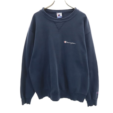Champion チャンピオン 長袖 スウェット トレーナー L ネイビー