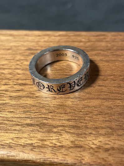 Chrome Hearts Spacer Ring 6mm CH Forever (US7.5-US13) "Silver"