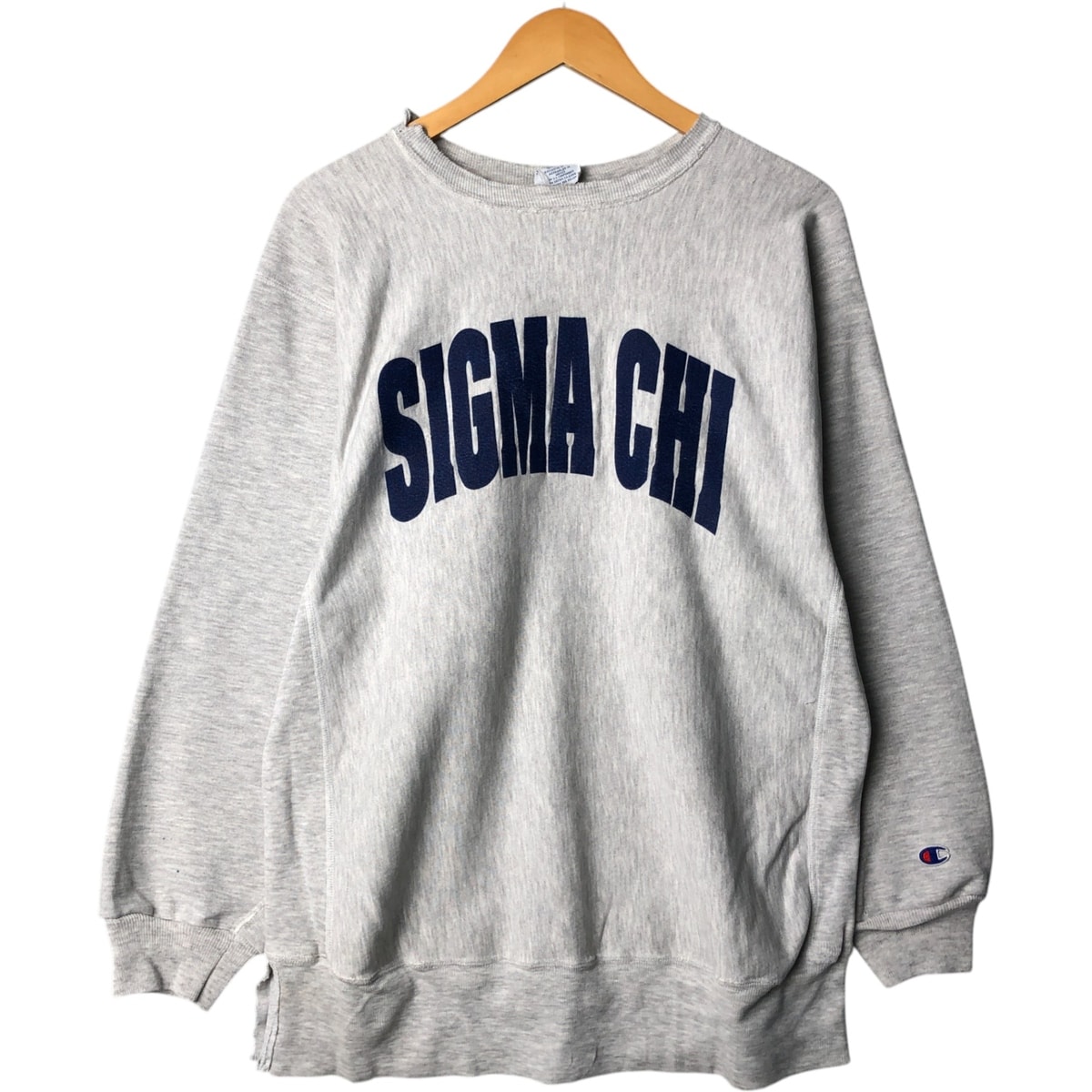 古着 90年代 チャンピオン Champion REVERSE WEAVE リバースウィーブ 刺繍タグ プリントスウェットシャツ トレーナー XL メンズXL相当 ヴィンテージ/eaa571111