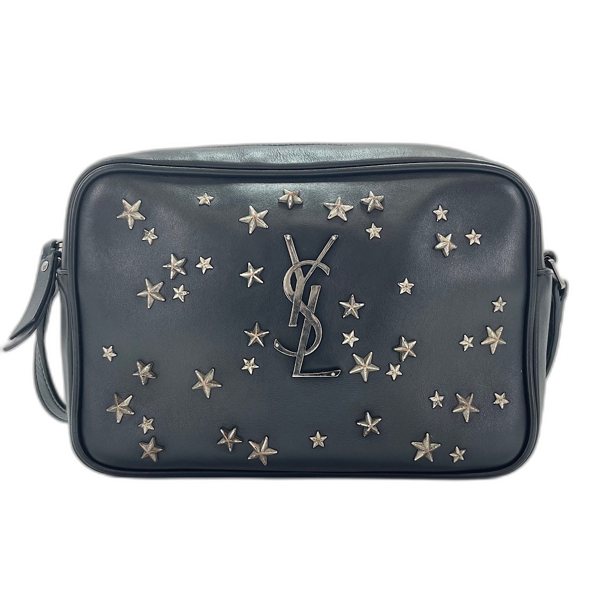 イヴ・サンローラン YSL ルー タッセル, スタッズ ショルダーバッグ【中古】