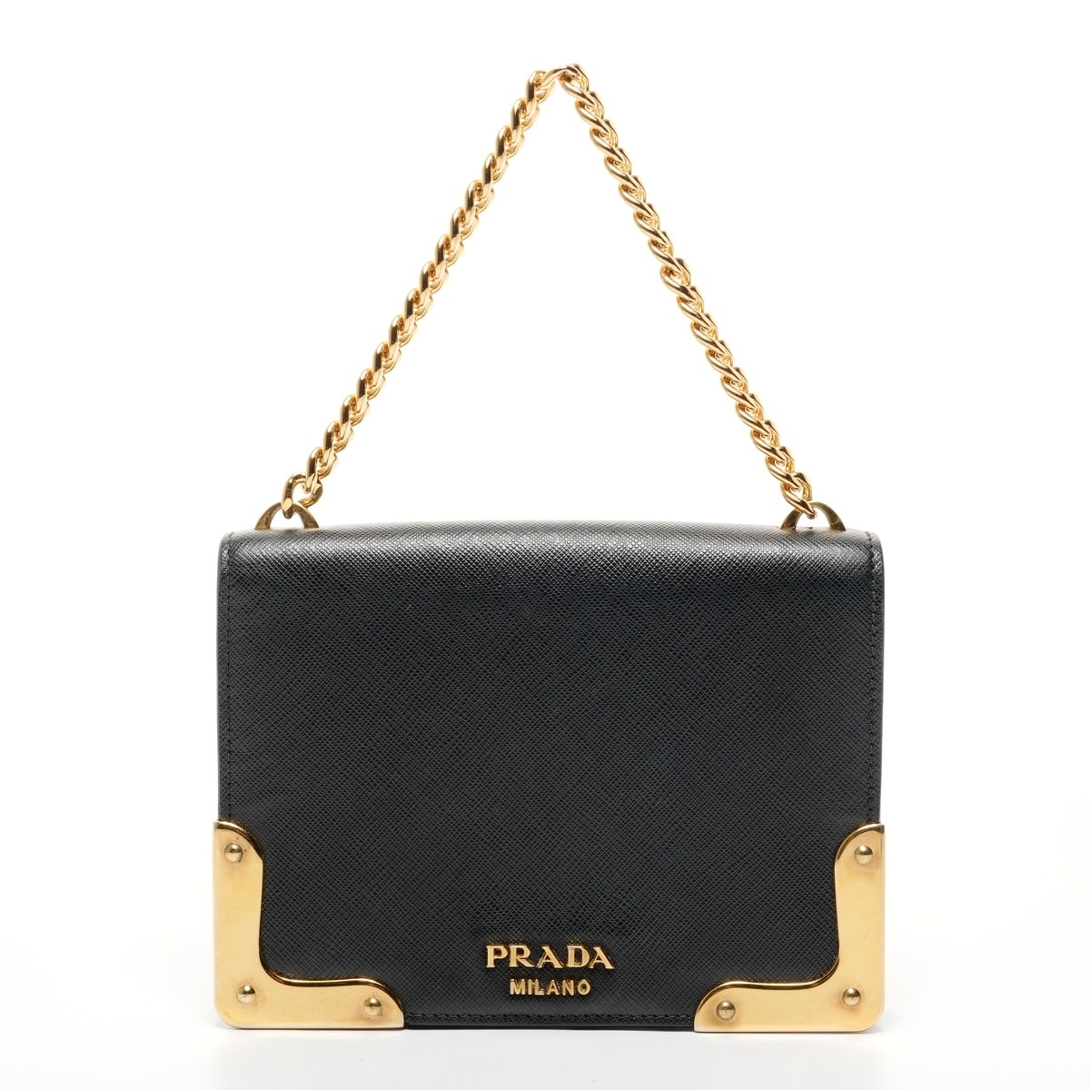 プラダ PRADA レザー カイエ カメラバッグ ハンドバッグ【中古】