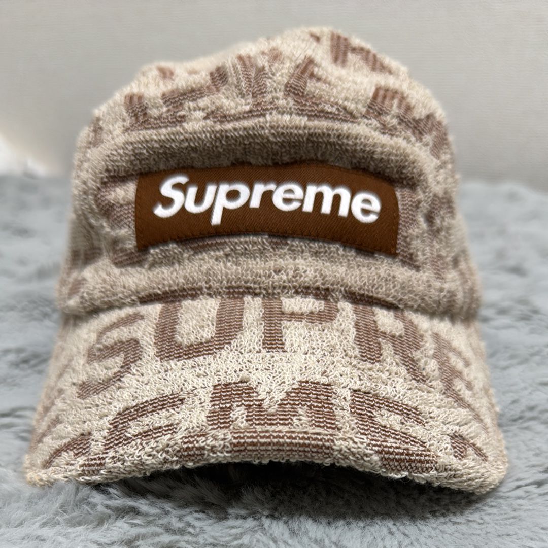 Supreme Terry Spellout Camp Cap "Beige"