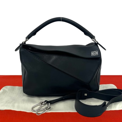 LOEWE ロエベ パズル ミディアム アナグラム ロゴ レザー ショルダーバッグ ブラック
27080