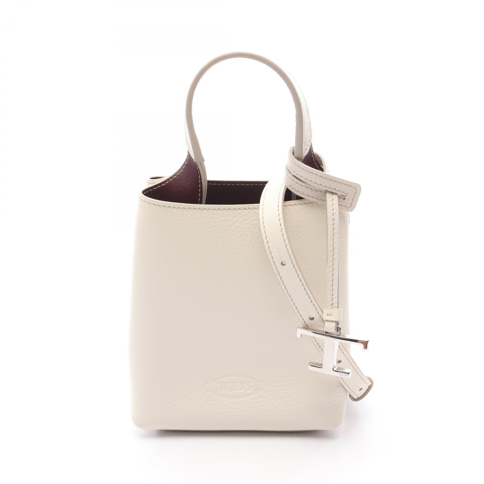 トッズ TOD'S マイクロ ハンドバッグ バッグ レザー レディース ホワイト系 XBWAPAT9000QRI9P09 【新品】