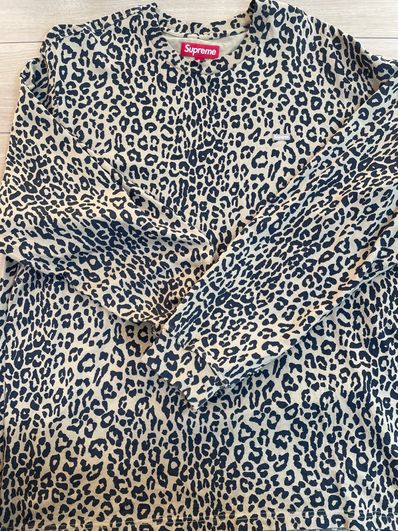 Supreme Small Box L/S Tee "Leopard"(23FW)