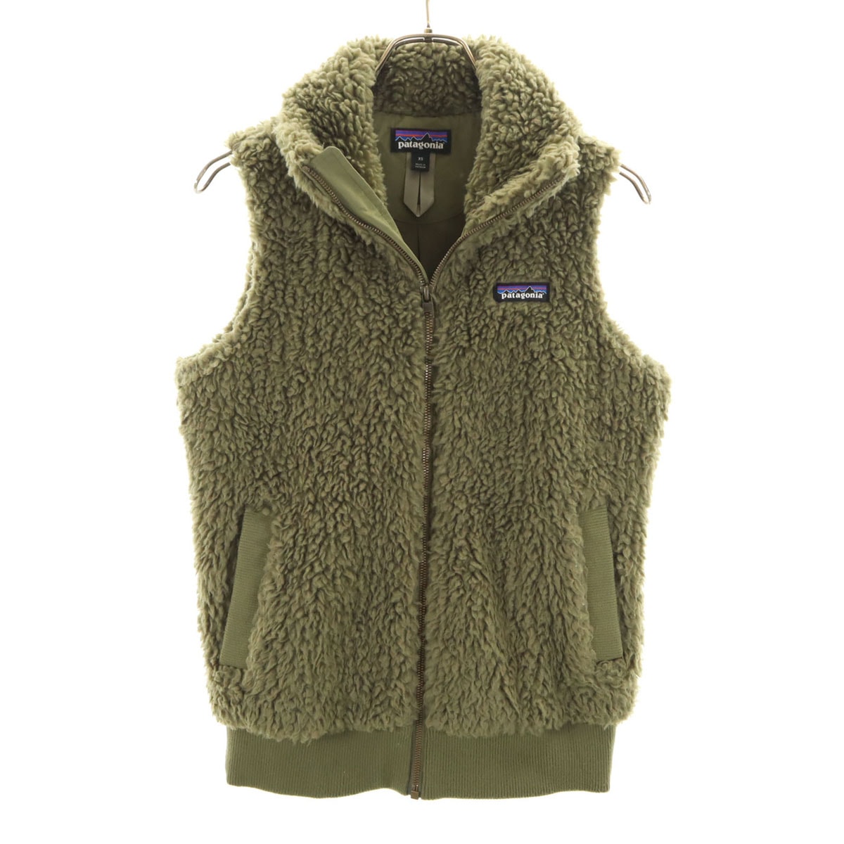 patagonia パタゴニア ダスティーメサ フリースジップ ベスト XS カーキ アウトドア 25120