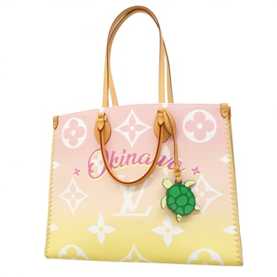 【6dc3998】ルイヴィトン トートバッグ モノグラム・ジャイアント オンザゴーGM M57889 ピンク 2wayバッグ【中古】レディース