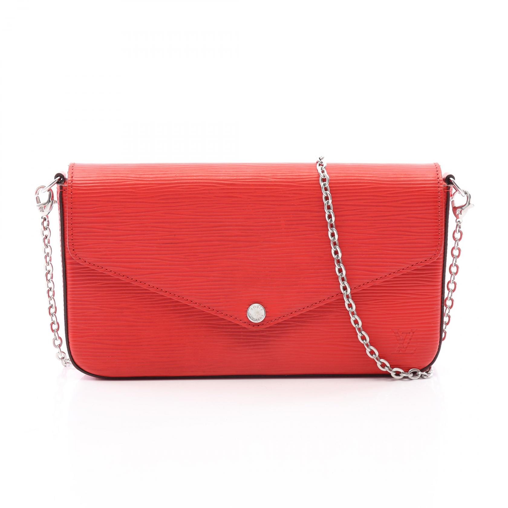 ルイ・ヴィトン LOUIS VUITTON ポシェットフェリシー ショルダーバッグ バッグ レザー エピ コクリコ レディース レッド系 M41559 【中古】