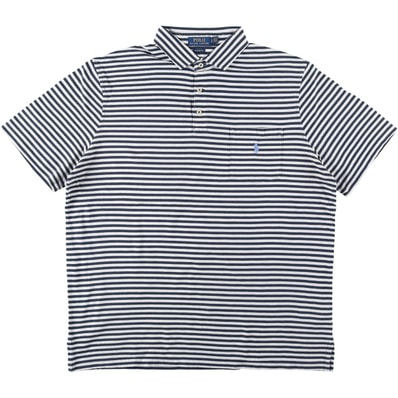 古着 ラルフローレン Ralph Lauren POLO RALPH LAUREN CLASSIC FIT 半袖 ボーダー ポロシャツ メンズL相当/eaa620949