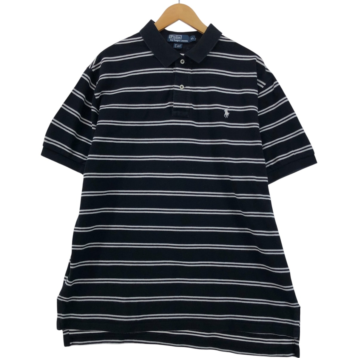 古着 ラルフローレン Ralph Lauren POLO by Ralph Lauren 半袖 ボーダー ポロシャツ メンズXL相当/eaa554653