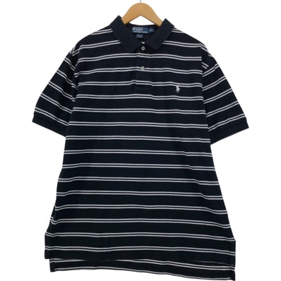 古着 ラルフローレン Ralph Lauren POLO by Ralph Lauren 半袖 ボーダー ポロシャツ メンズXL相当/eaa554653