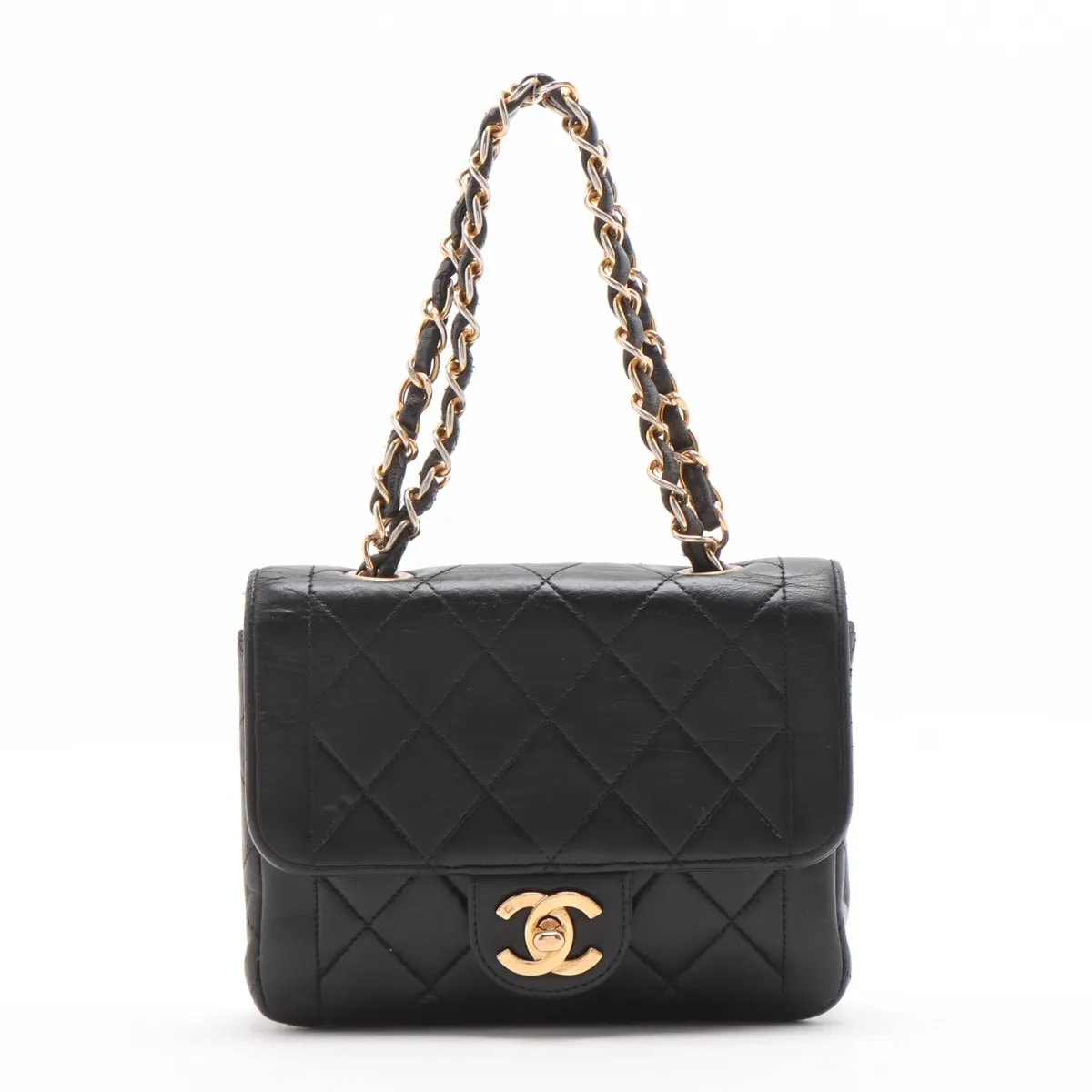 シャネル A92193 ショルダーバッグ ブラック CHANEL マトラッセ ラムスキン