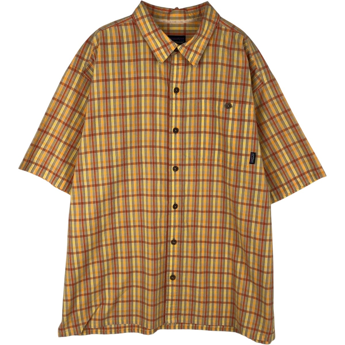 古着 00年代 パタゴニア Patagonia 52999S8 シアサッカー 半袖 チェックシャツ ボックスシャツ メンズL相当/eaa632788