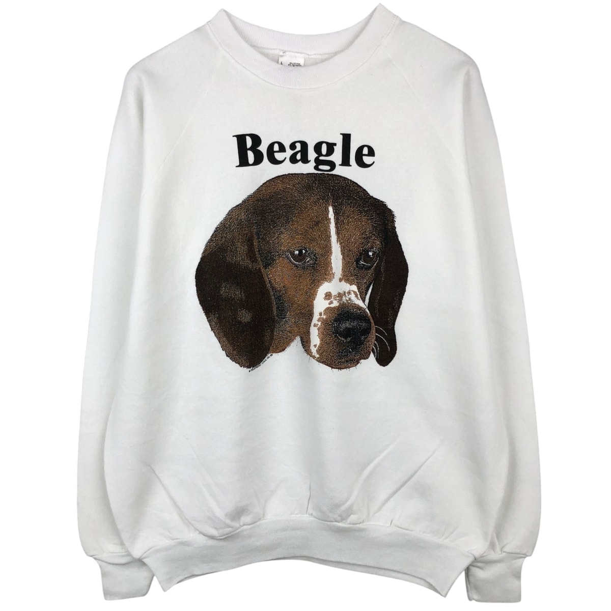 古着 80年代 フルーツオブザルーム FRUIT OF THE LOOM BEAGLE ビーグル 犬柄 アニマル スウェットシャツ トレーナー USA製 メンズL相当 ヴィンテージ/eaa647506